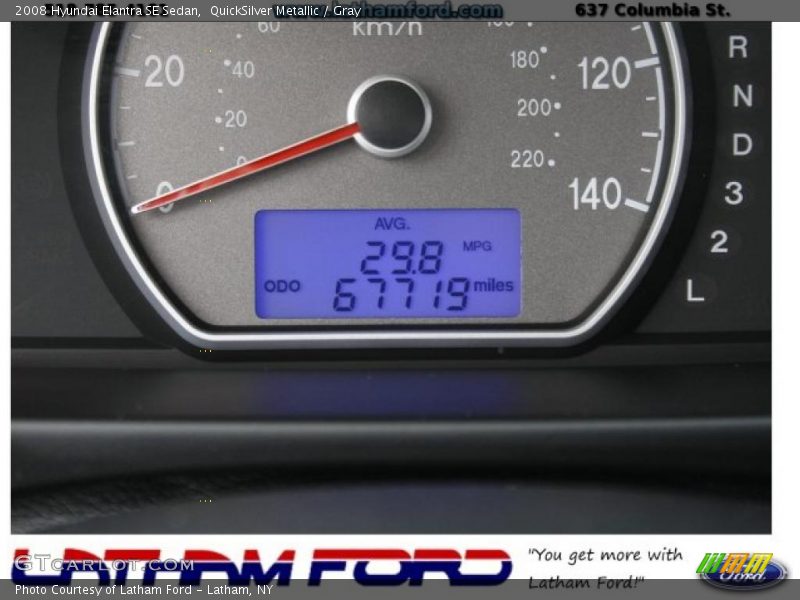 QuickSilver Metallic / Gray 2008 Hyundai Elantra SE Sedan