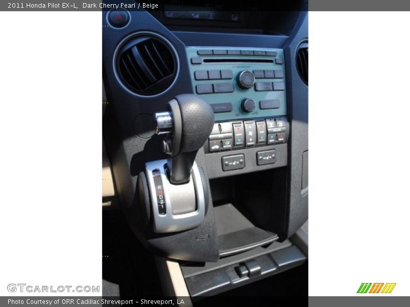 Dark Cherry Pearl / Beige 2011 Honda Pilot EX-L