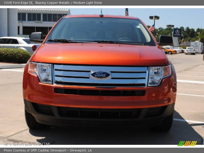 Blazing Copper Metallic / Medium Light Stone 2008 Ford Edge SE