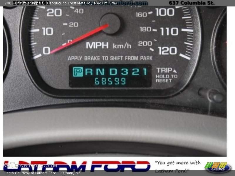 Cappuccino Frost Metallic / Medium Gray 2003 Chevrolet Impala
