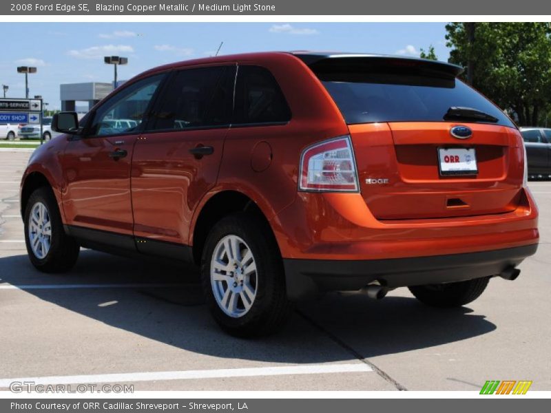 Blazing Copper Metallic / Medium Light Stone 2008 Ford Edge SE