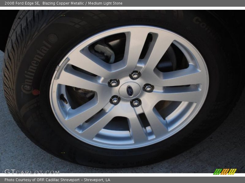 Blazing Copper Metallic / Medium Light Stone 2008 Ford Edge SE