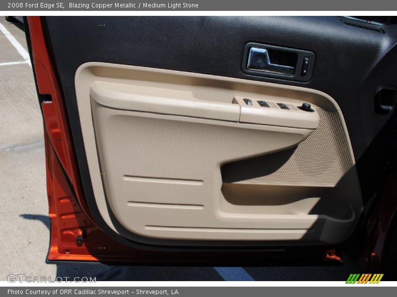Blazing Copper Metallic / Medium Light Stone 2008 Ford Edge SE