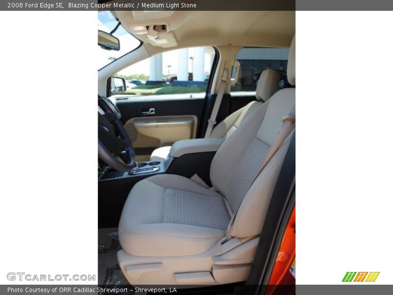 Blazing Copper Metallic / Medium Light Stone 2008 Ford Edge SE
