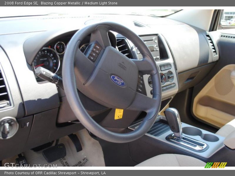 Blazing Copper Metallic / Medium Light Stone 2008 Ford Edge SE