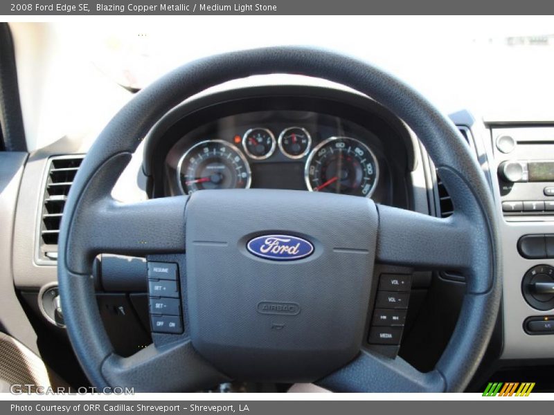 Blazing Copper Metallic / Medium Light Stone 2008 Ford Edge SE