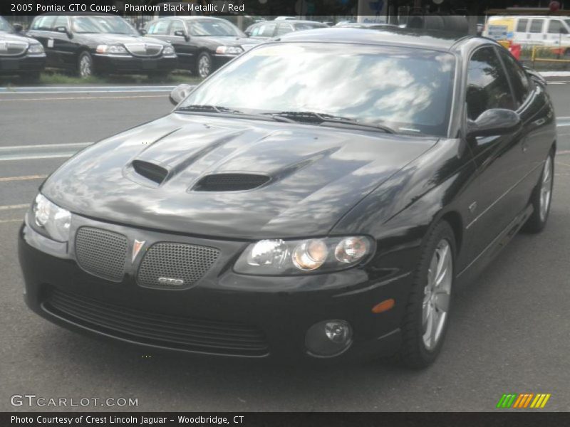 Phantom Black Metallic / Red 2005 Pontiac GTO Coupe