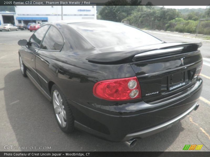 Phantom Black Metallic / Red 2005 Pontiac GTO Coupe