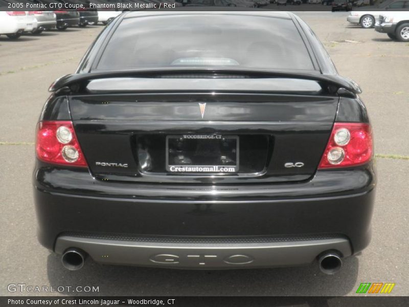 Phantom Black Metallic / Red 2005 Pontiac GTO Coupe