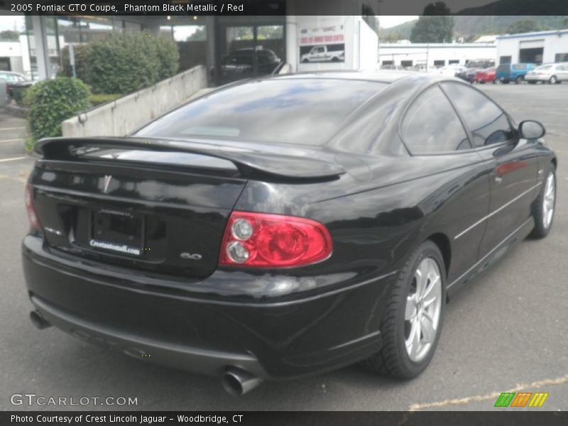 Phantom Black Metallic / Red 2005 Pontiac GTO Coupe