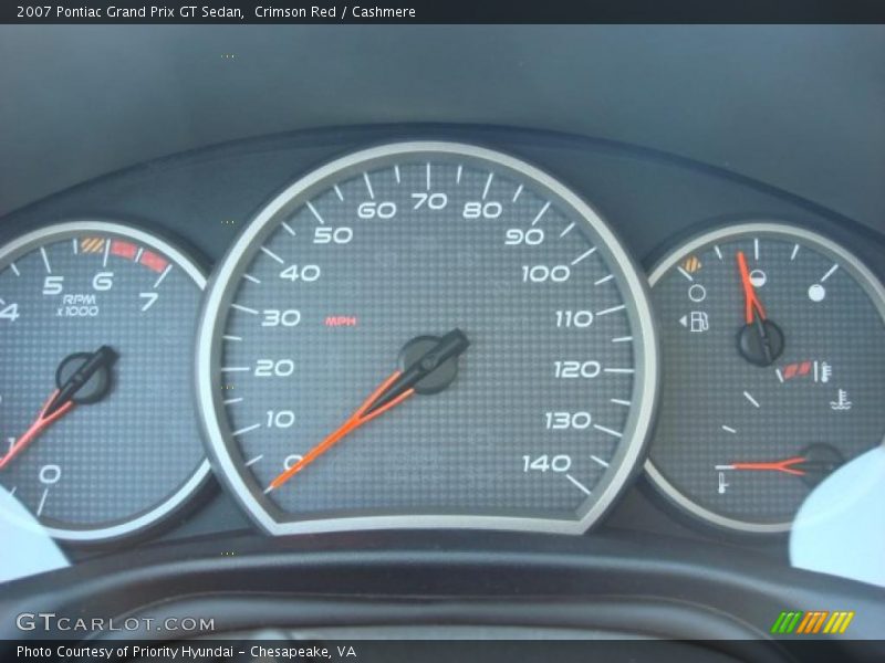 Crimson Red / Cashmere 2007 Pontiac Grand Prix GT Sedan