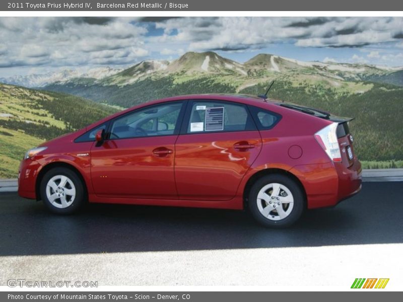 Barcelona Red Metallic / Bisque 2011 Toyota Prius Hybrid IV
