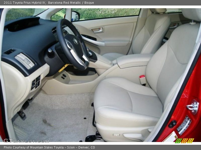 Barcelona Red Metallic / Bisque 2011 Toyota Prius Hybrid IV