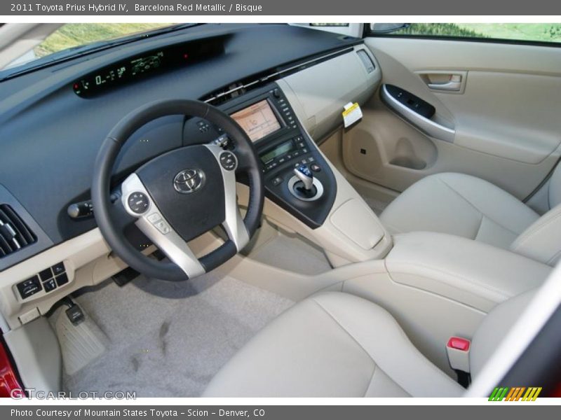 Barcelona Red Metallic / Bisque 2011 Toyota Prius Hybrid IV