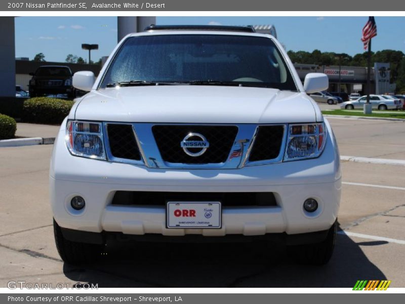 Avalanche White / Desert 2007 Nissan Pathfinder SE