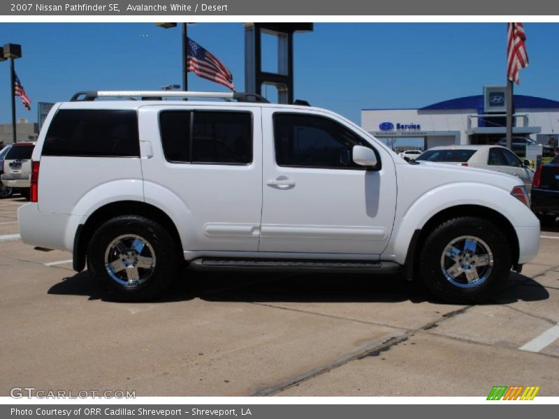 Avalanche White / Desert 2007 Nissan Pathfinder SE