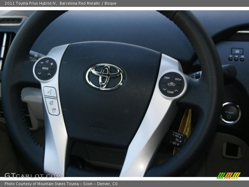 Barcelona Red Metallic / Bisque 2011 Toyota Prius Hybrid IV