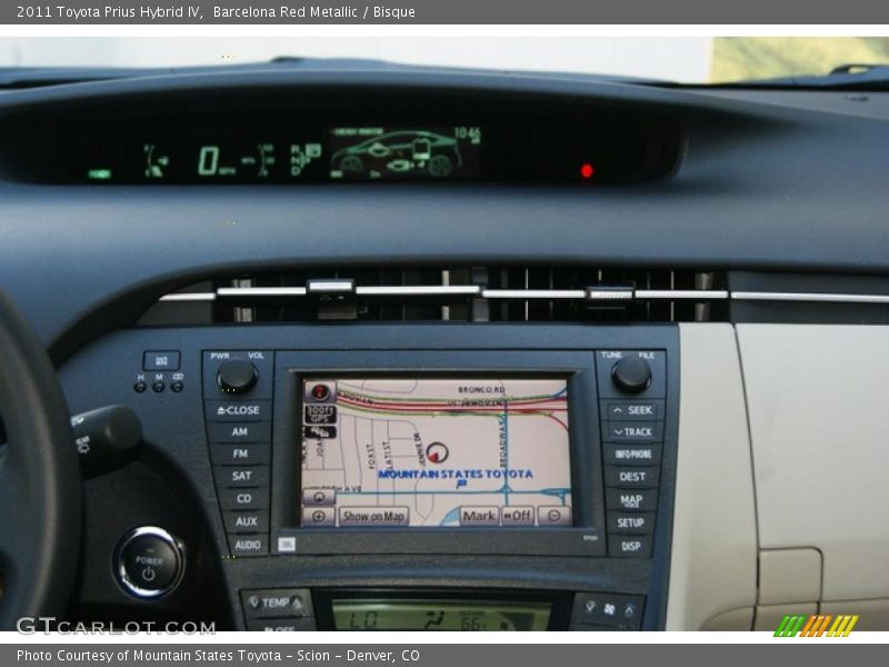 Barcelona Red Metallic / Bisque 2011 Toyota Prius Hybrid IV
