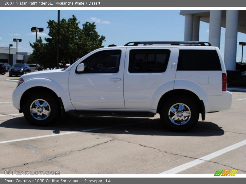 Avalanche White / Desert 2007 Nissan Pathfinder SE