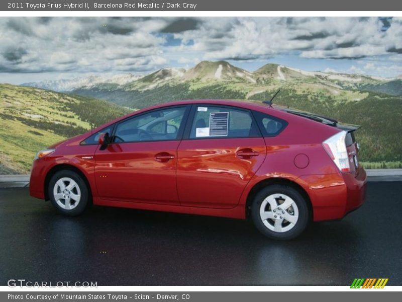 Barcelona Red Metallic / Dark Gray 2011 Toyota Prius Hybrid II