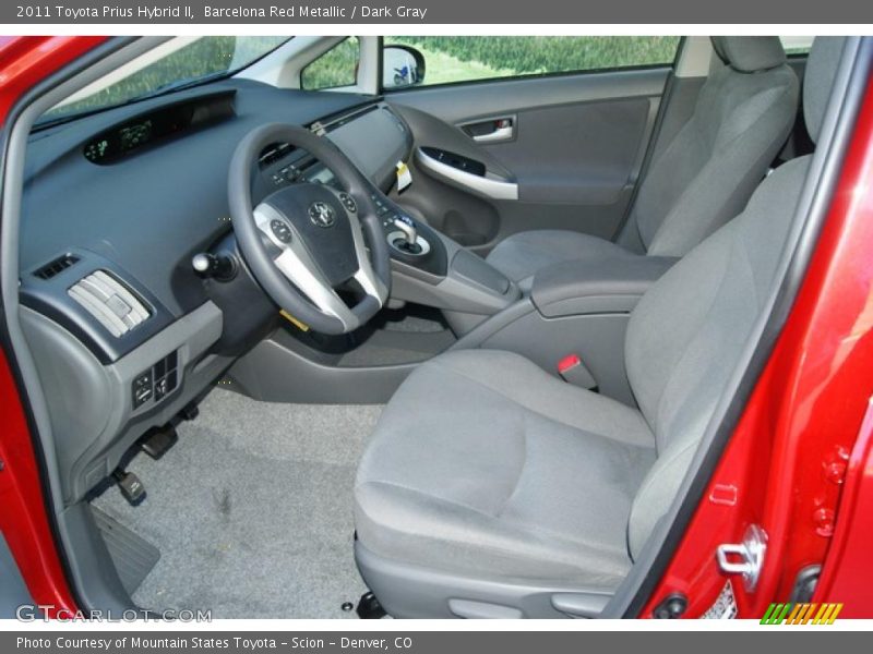Barcelona Red Metallic / Dark Gray 2011 Toyota Prius Hybrid II