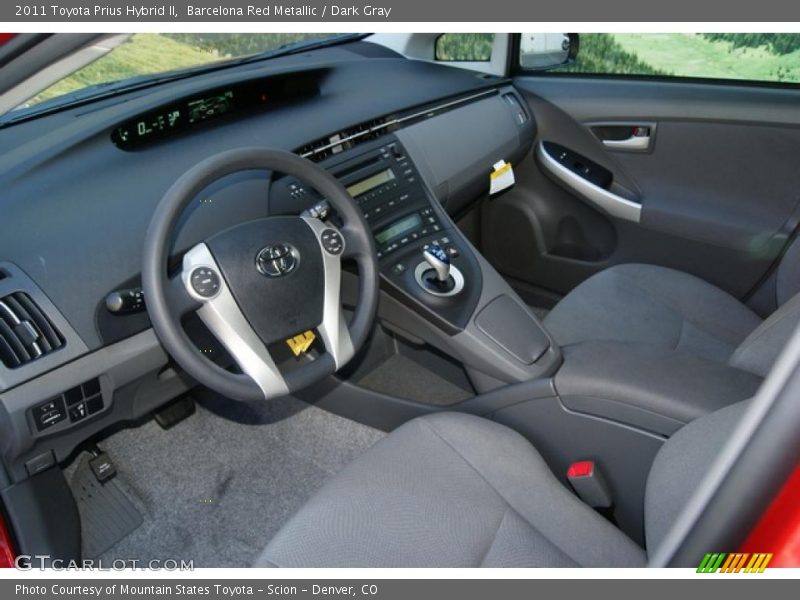 Barcelona Red Metallic / Dark Gray 2011 Toyota Prius Hybrid II