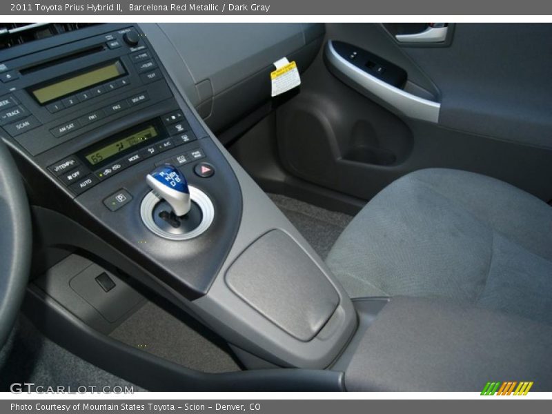 Barcelona Red Metallic / Dark Gray 2011 Toyota Prius Hybrid II