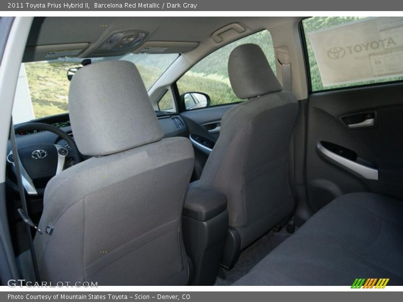 Barcelona Red Metallic / Dark Gray 2011 Toyota Prius Hybrid II
