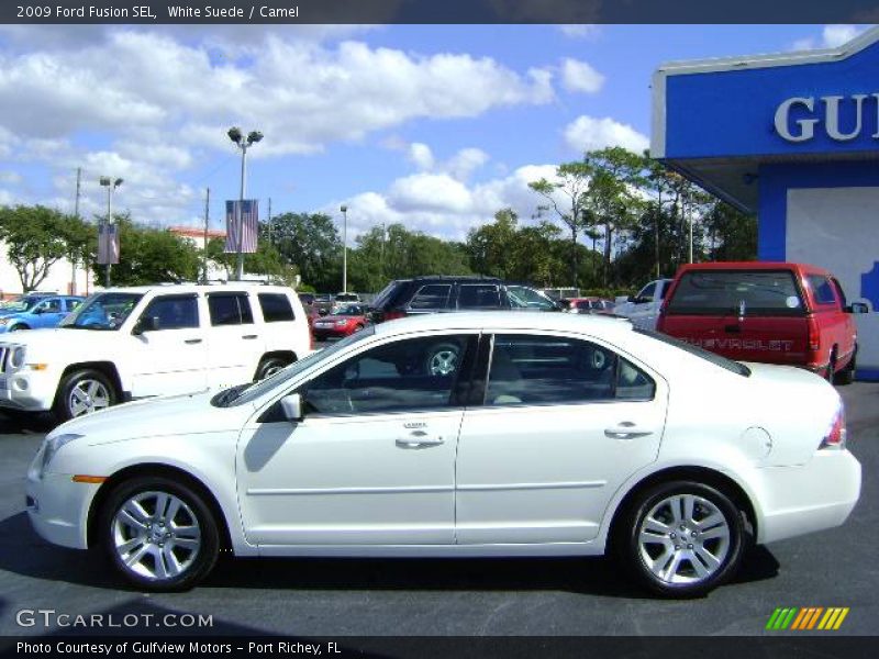 White Suede / Camel 2009 Ford Fusion SEL