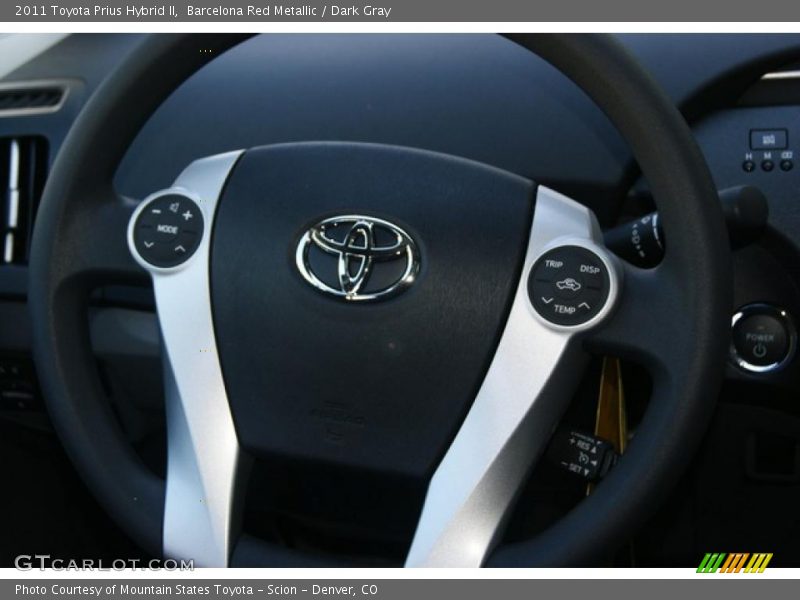 Barcelona Red Metallic / Dark Gray 2011 Toyota Prius Hybrid II