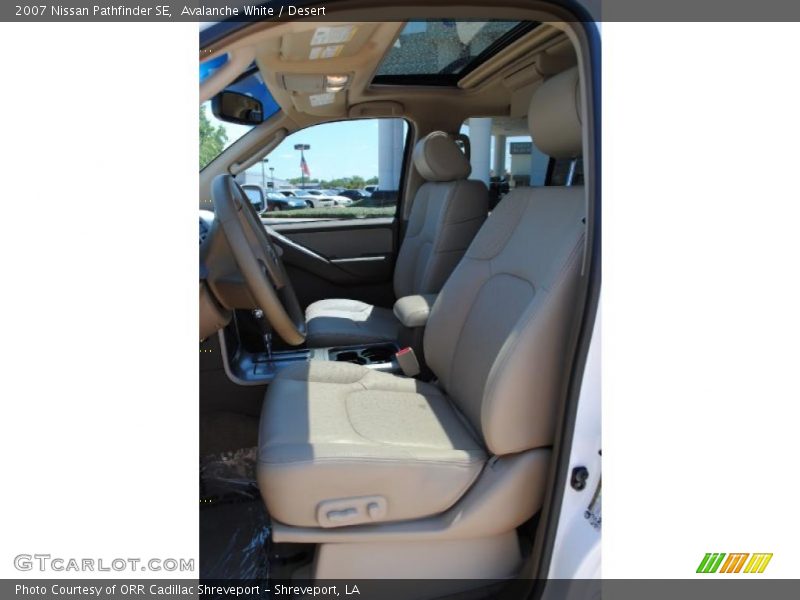 Avalanche White / Desert 2007 Nissan Pathfinder SE