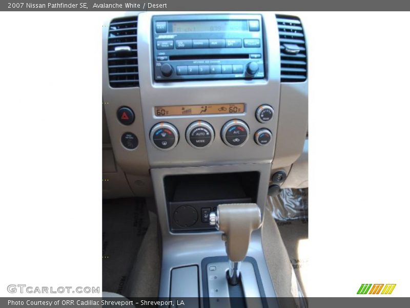 Avalanche White / Desert 2007 Nissan Pathfinder SE