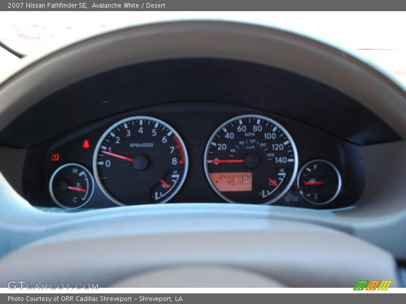 Avalanche White / Desert 2007 Nissan Pathfinder SE