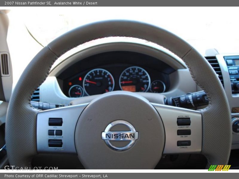 Avalanche White / Desert 2007 Nissan Pathfinder SE
