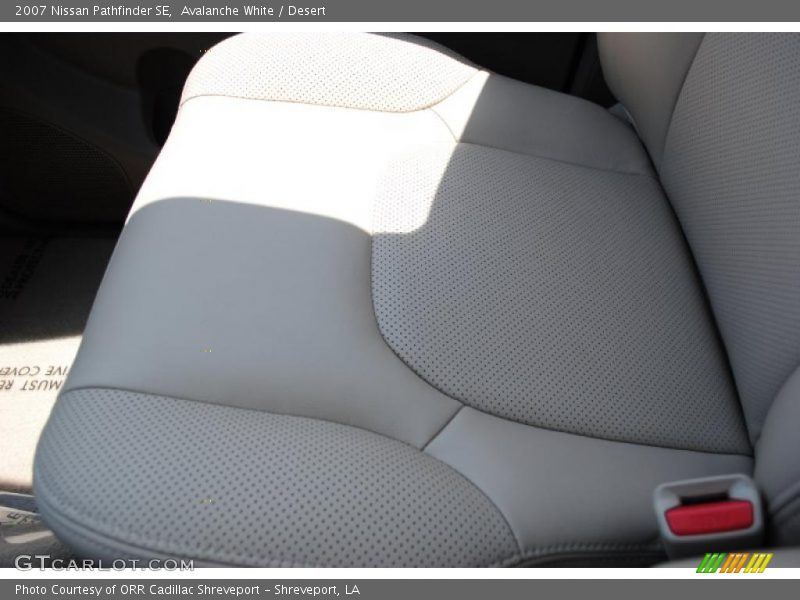 Avalanche White / Desert 2007 Nissan Pathfinder SE