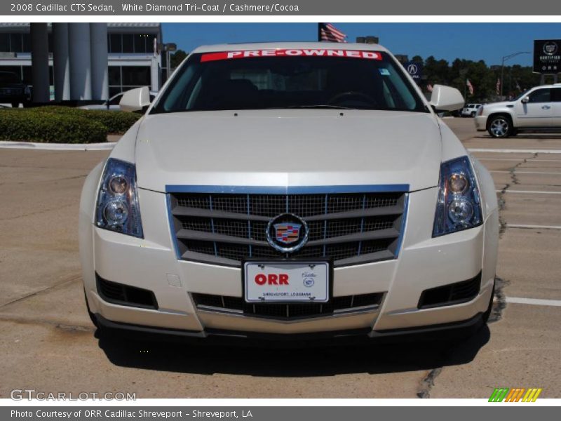 White Diamond Tri-Coat / Cashmere/Cocoa 2008 Cadillac CTS Sedan
