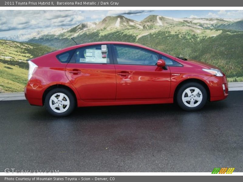 Barcelona Red Metallic / Dark Gray 2011 Toyota Prius Hybrid II
