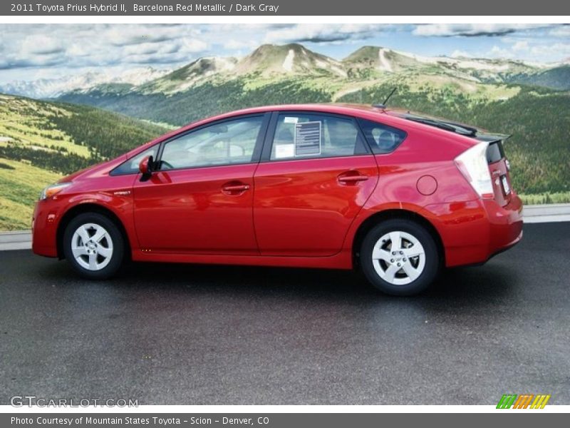 Barcelona Red Metallic / Dark Gray 2011 Toyota Prius Hybrid II