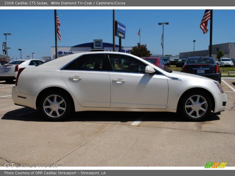 White Diamond Tri-Coat / Cashmere/Cocoa 2008 Cadillac CTS Sedan