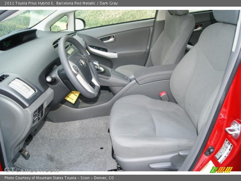 Barcelona Red Metallic / Dark Gray 2011 Toyota Prius Hybrid II