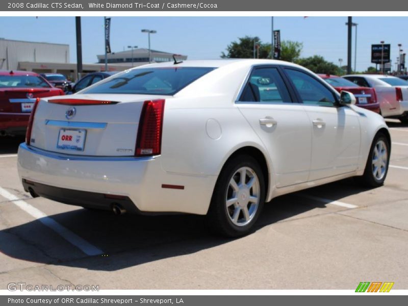 White Diamond Tri-Coat / Cashmere/Cocoa 2008 Cadillac CTS Sedan