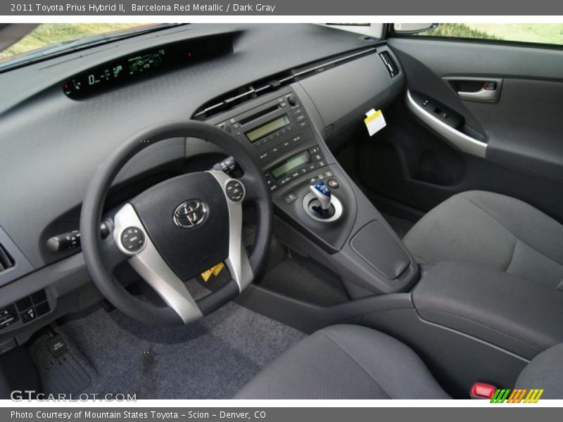 Barcelona Red Metallic / Dark Gray 2011 Toyota Prius Hybrid II