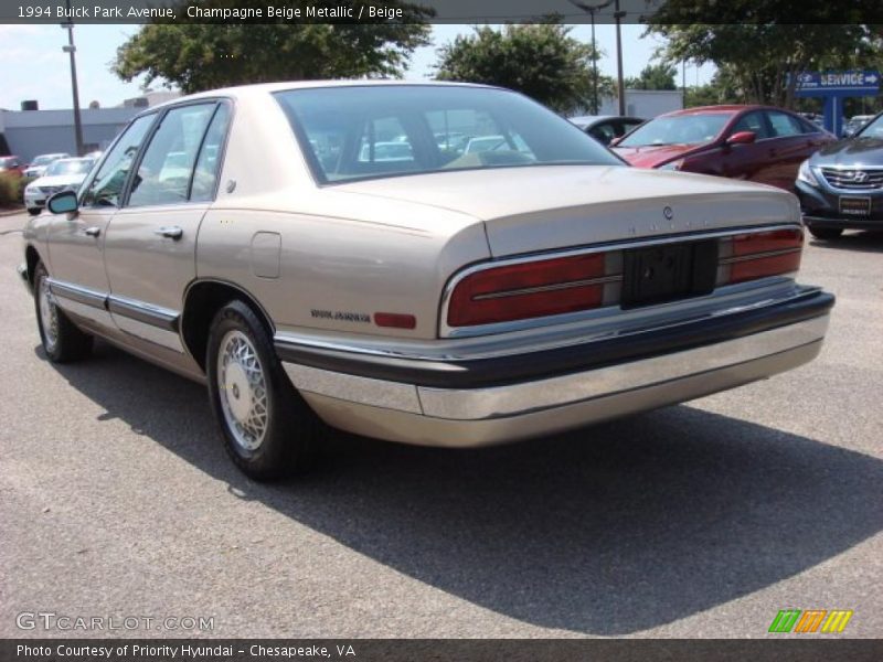 Champagne Beige Metallic / Beige 1994 Buick Park Avenue