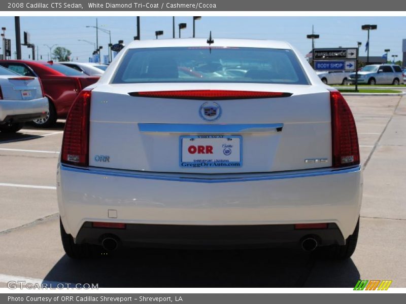 White Diamond Tri-Coat / Cashmere/Cocoa 2008 Cadillac CTS Sedan
