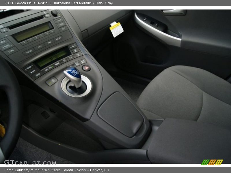 Barcelona Red Metallic / Dark Gray 2011 Toyota Prius Hybrid II