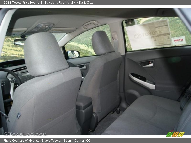 Barcelona Red Metallic / Dark Gray 2011 Toyota Prius Hybrid II