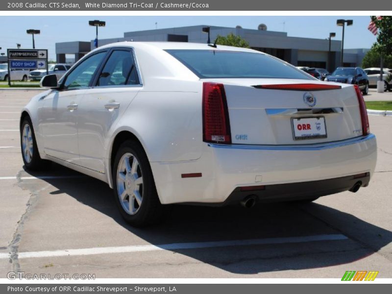 White Diamond Tri-Coat / Cashmere/Cocoa 2008 Cadillac CTS Sedan