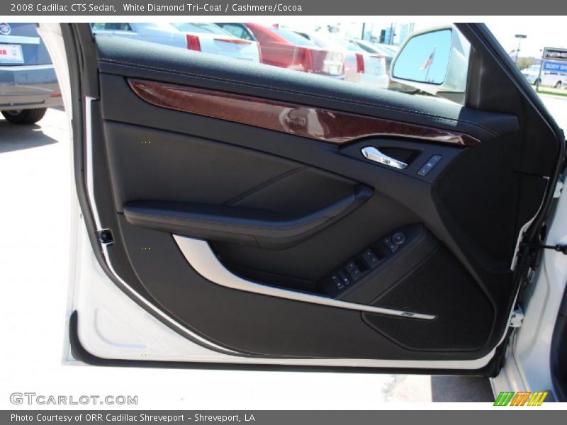 White Diamond Tri-Coat / Cashmere/Cocoa 2008 Cadillac CTS Sedan