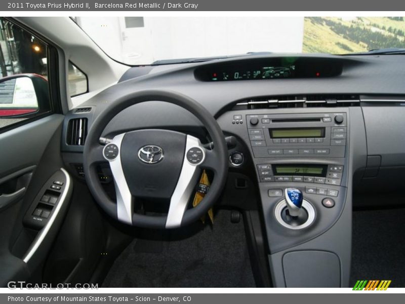 Barcelona Red Metallic / Dark Gray 2011 Toyota Prius Hybrid II