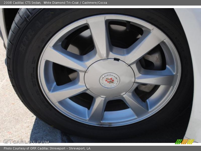 White Diamond Tri-Coat / Cashmere/Cocoa 2008 Cadillac CTS Sedan